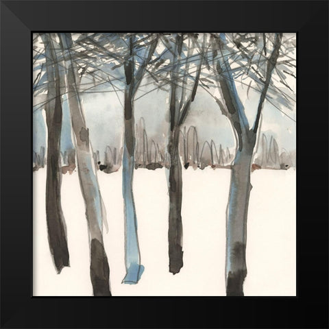 Winter Treeline I Black Modern Wood Framed Art Print by Dixon, Samuel
