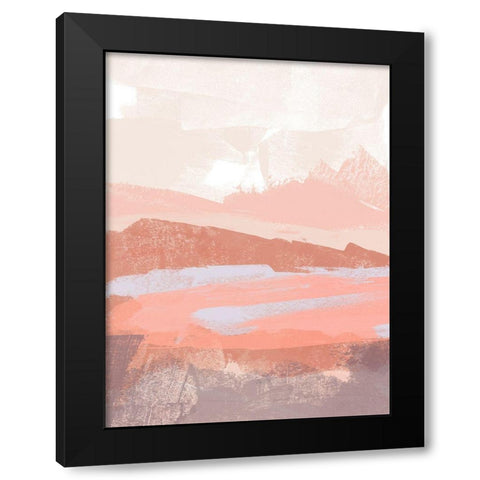 Dusty Desert II Black Modern Wood Framed Art Print with Double Matting by Vess, June Erica