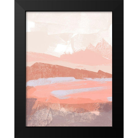 Dusty Desert II Black Modern Wood Framed Art Print by Vess, June Erica