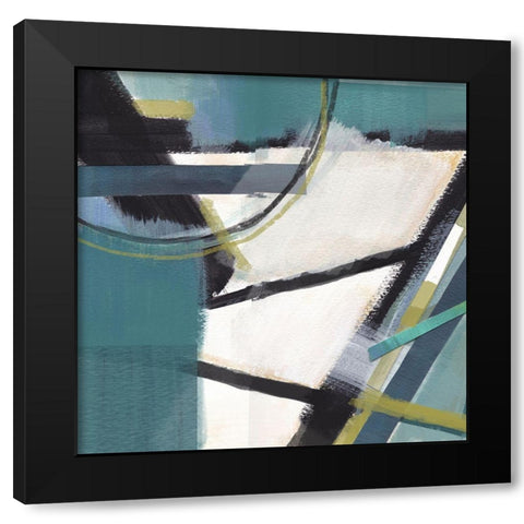 Deconstruction Black Modern Wood Framed Art Print by Evans, Brittany