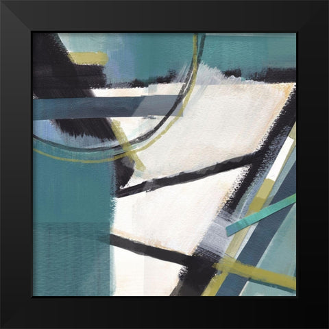 Deconstruction Black Modern Wood Framed Art Print by Evans, Brittany