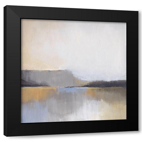 Grey Dunes I Black Modern Wood Framed Art Print with Double Matting by Evans, Brittany
