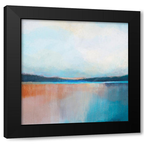Dune Lake I Black Modern Wood Framed Art Print with Double Matting by Evans, Brittany