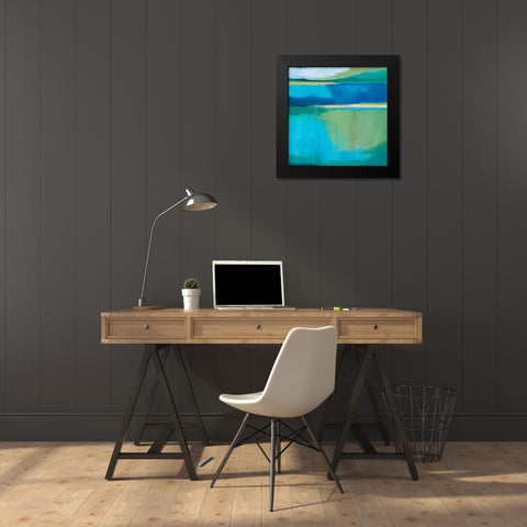 Lagoon I Black Modern Wood Framed Art Print by Evans, Brittany