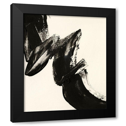 Black Expression II Black Modern Wood Framed Art Print by Moore, Regina