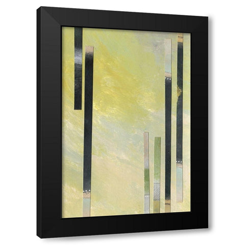Neutral Assemblage I Black Modern Wood Framed Art Print with Double Matting by Moore, Regina