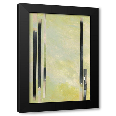 Neutral Assemblage II Black Modern Wood Framed Art Print by Moore, Regina