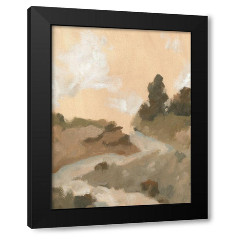 Hillside Walking Path I Black Modern Wood Framed Art Print by Green, Jacob
