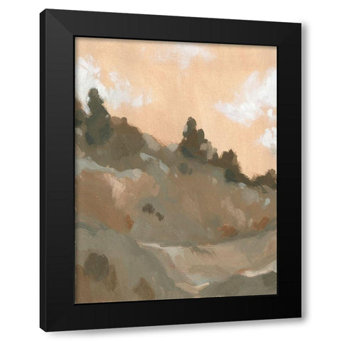 Hillside Walking Path II Black Modern Wood Framed Art Print by Green, Jacob