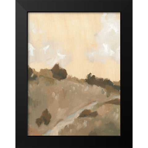 Hillside Walking Path IV Black Modern Wood Framed Art Print by Green, Jacob