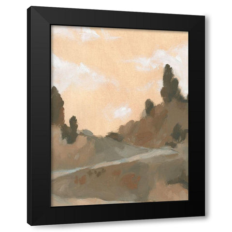 Hillside Walking Path V Black Modern Wood Framed Art Print by Green, Jacob