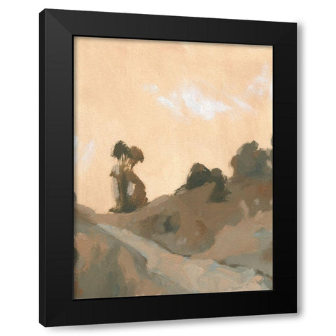 Hillside Walking Path VI Black Modern Wood Framed Art Print with Double Matting by Green, Jacob