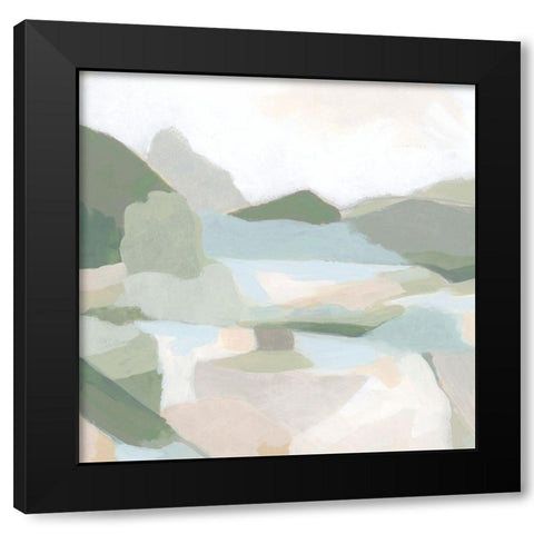 Tonal Vista I Black Modern Wood Framed Art Print by Vess, June Erica