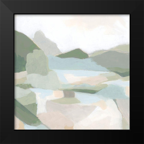 Tonal Vista I Black Modern Wood Framed Art Print by Vess, June Erica