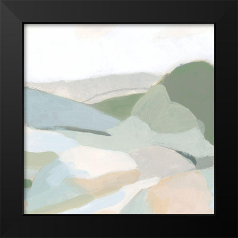 Tonal Vista IV Black Modern Wood Framed Art Print by Vess, June Erica