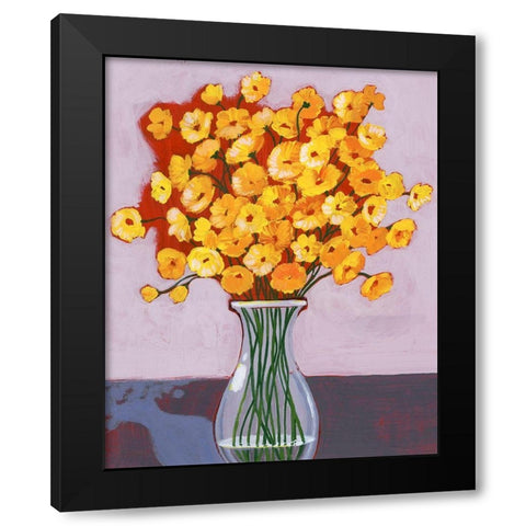 Daisy Bouquet I Black Modern Wood Framed Art Print with Double Matting by Popp, Grace