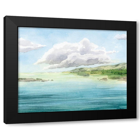 Clear Lagoon I Black Modern Wood Framed Art Print with Double Matting by Popp, Grace