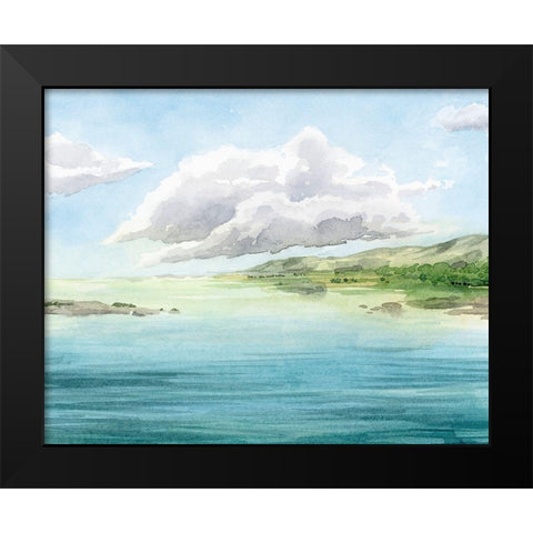 Clear Lagoon I Black Modern Wood Framed Art Print by Popp, Grace