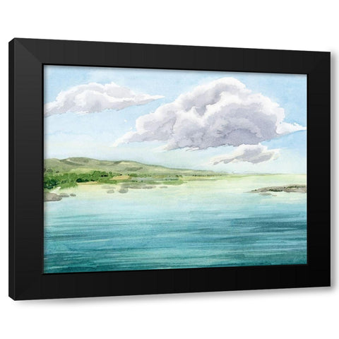 Clear Lagoon II Black Modern Wood Framed Art Print by Popp, Grace