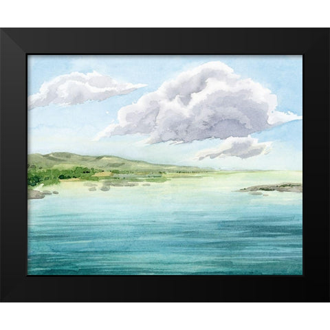 Clear Lagoon II Black Modern Wood Framed Art Print by Popp, Grace