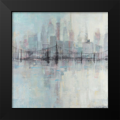 Pastel Cityscape I Black Modern Wood Framed Art Print by OToole, Tim