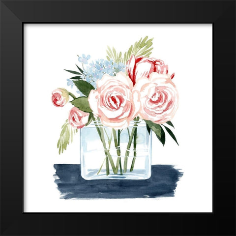 Loose Watercolor Bouquet II Black Modern Wood Framed Art Print by Popp, Grace