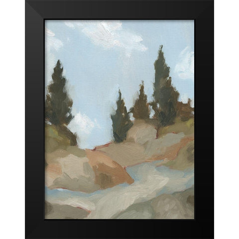 West Fork Hiking Trail II Black Modern Wood Framed Art Print by Green, Jacob