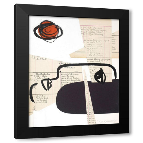 Faces of A Century II Black Modern Wood Framed Art Print with Double Matting by Delamater, Rob