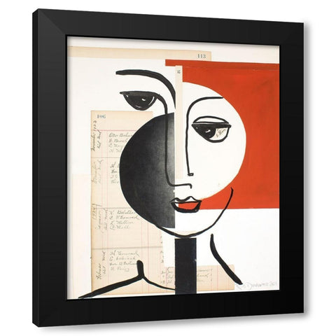 Faces of A Century IV Black Modern Wood Framed Art Print by Delamater, Rob
