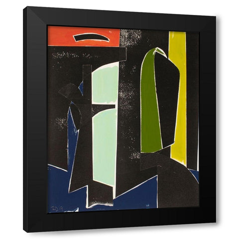 Spanish Arches Black Modern Wood Framed Art Print with Double Matting by Delamater, Rob