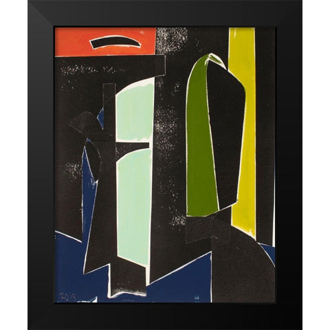 Spanish Arches Black Modern Wood Framed Art Print by Delamater, Rob