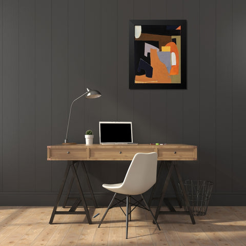 The Olive Press Rooom Black Modern Wood Framed Art Print by Delamater, Rob