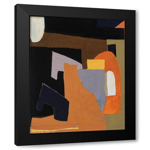 The Olive Press Rooom Black Modern Wood Framed Art Print by Delamater, Rob