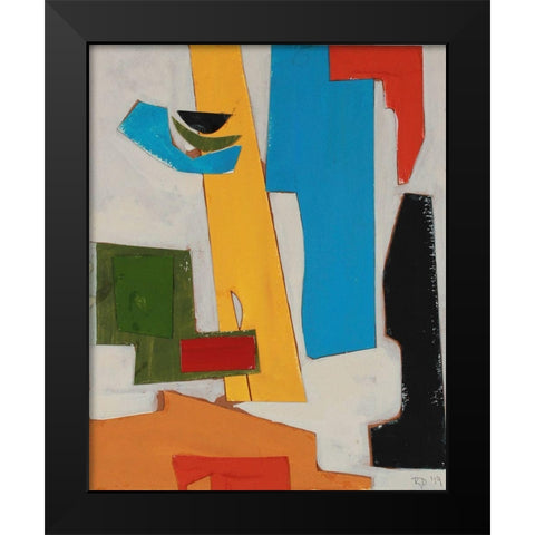 Andalusian Village Black Modern Wood Framed Art Print by Delamater, Rob