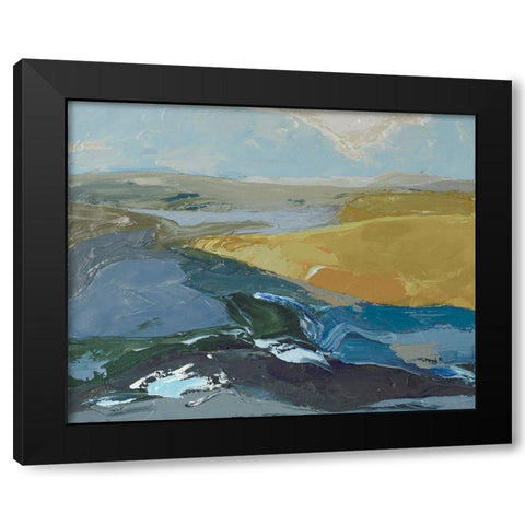 Drakes Estero Black Modern Wood Framed Art Print with Double Matting by Delamater, Rob