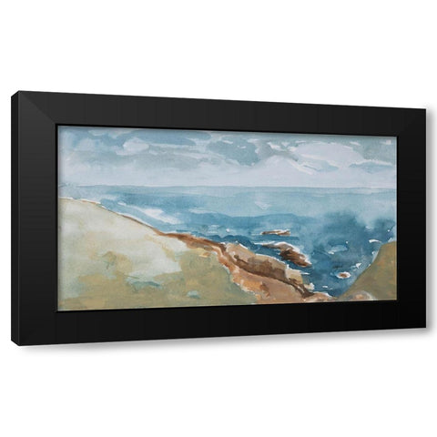 Cliffs of Sonoma Black Modern Wood Framed Art Print with Double Matting by Delamater, Rob