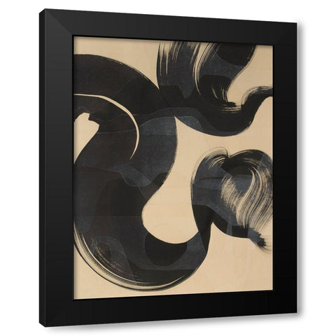 Sea Change I Black Modern Wood Framed Art Print with Double Matting by Delamater, Rob
