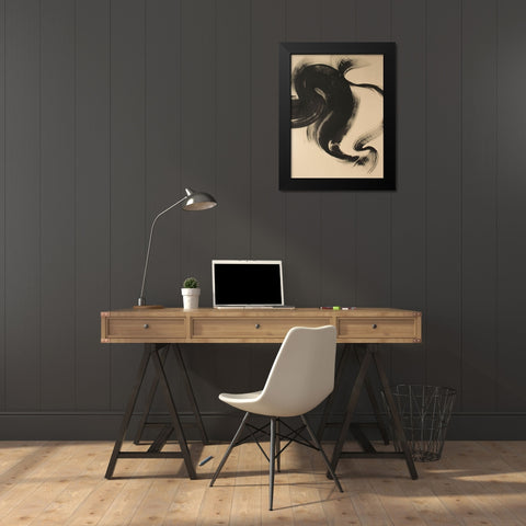Sea Change II Black Modern Wood Framed Art Print by Delamater, Rob