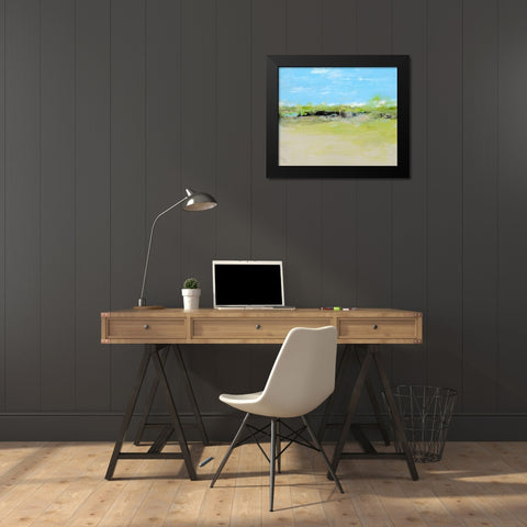 From the Terrace I Black Modern Wood Framed Art Print by Gordon, Sharon