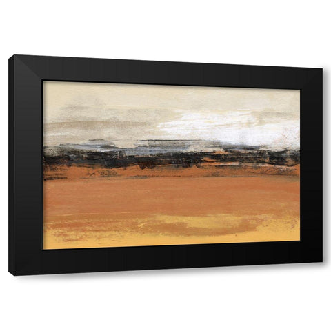 Bridges Ochre I Black Modern Wood Framed Art Print by Gordon, Sharon