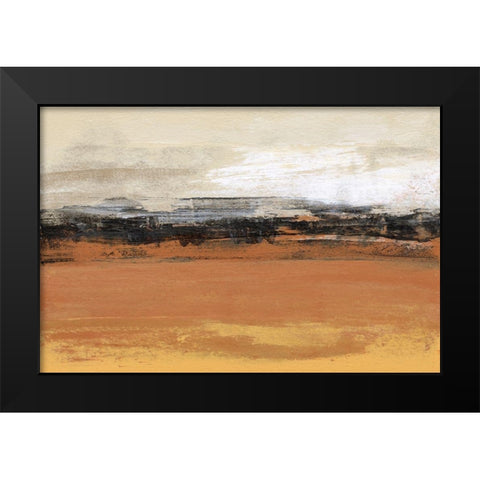 Bridges Ochre I Black Modern Wood Framed Art Print by Gordon, Sharon