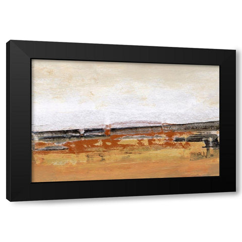 Bridges Ochre III Black Modern Wood Framed Art Print by Gordon, Sharon