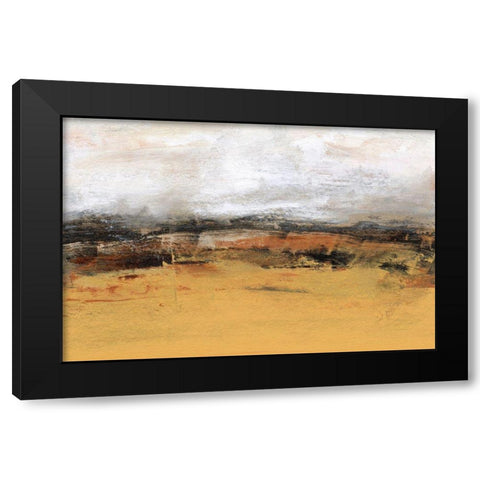 Bridges Ochre IV Black Modern Wood Framed Art Print with Double Matting by Gordon, Sharon