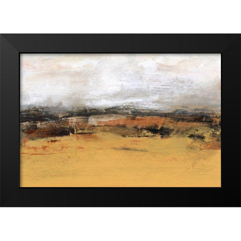 Bridges Ochre IV Black Modern Wood Framed Art Print by Gordon, Sharon