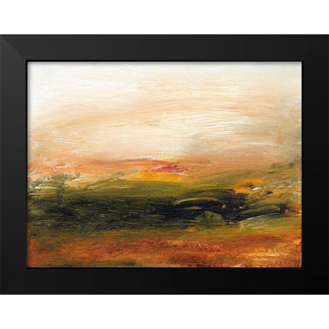 Lingering Light I Black Modern Wood Framed Art Print by Gordon, Sharon