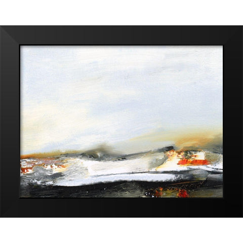 Lingering Light V Black Modern Wood Framed Art Print by Gordon, Sharon
