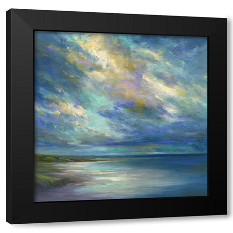 Drifting Winds Black Modern Wood Framed Art Print with Double Matting by Finch, Sheila