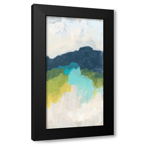 Valley Grandure III Black Modern Wood Framed Art Print with Double Matting by Vess, June Erica