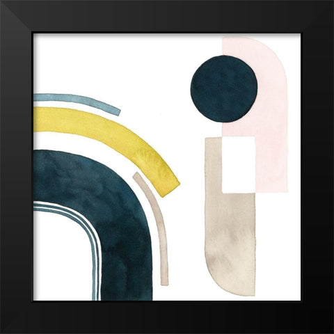 Shapely Minimum III Black Modern Wood Framed Art Print by Popp, Grace