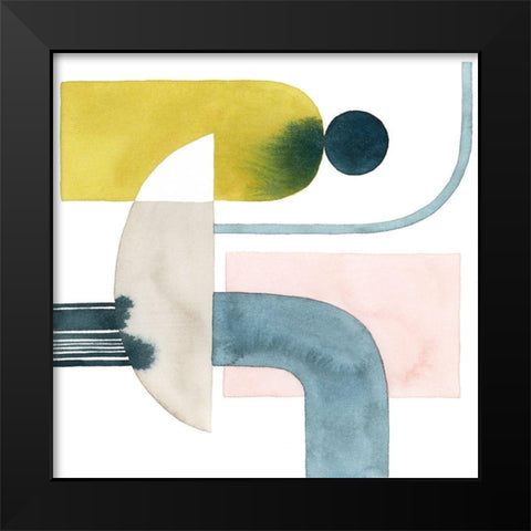 Shapely Minimum IV Black Modern Wood Framed Art Print by Popp, Grace